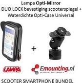 Opti-Mirror scooterspiegel mount met waterdichte smartphone case