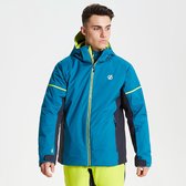 Dare 2b Wintersportjas - Maat M  - Mannen - blauw/grijs/geel