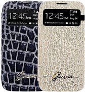 Guess - Collection Crocodile battery cover booktype Samsung Galaxy S4 beige