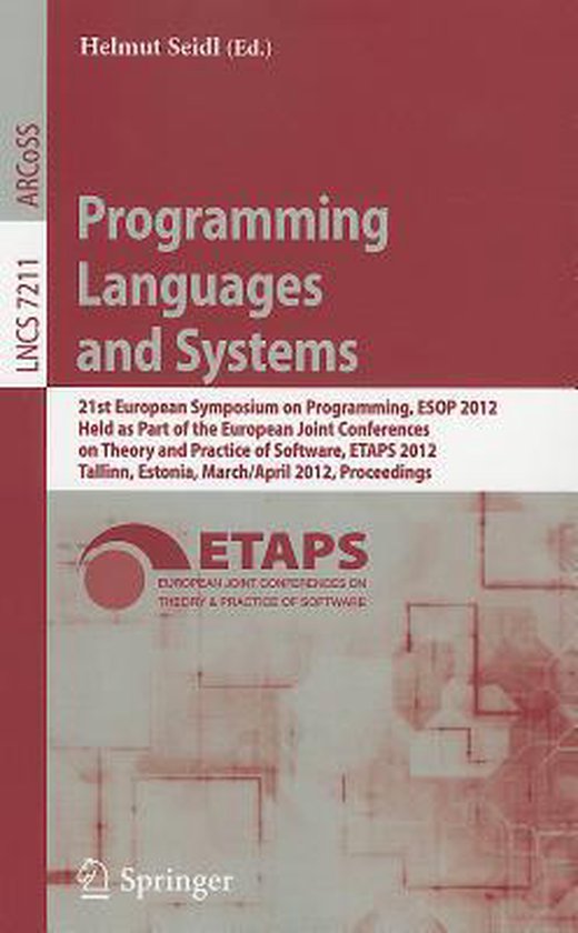 Programming Languages and Systems - cover