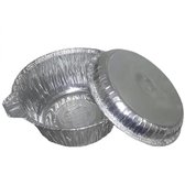 VOORDEELPAK: 5 Pakjes van Aluminium kwarts potten met deksel, 4 l - verpakking van 1 aluminium pot