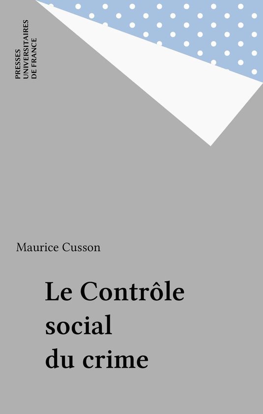 Le Contrôle social du crime - cover
