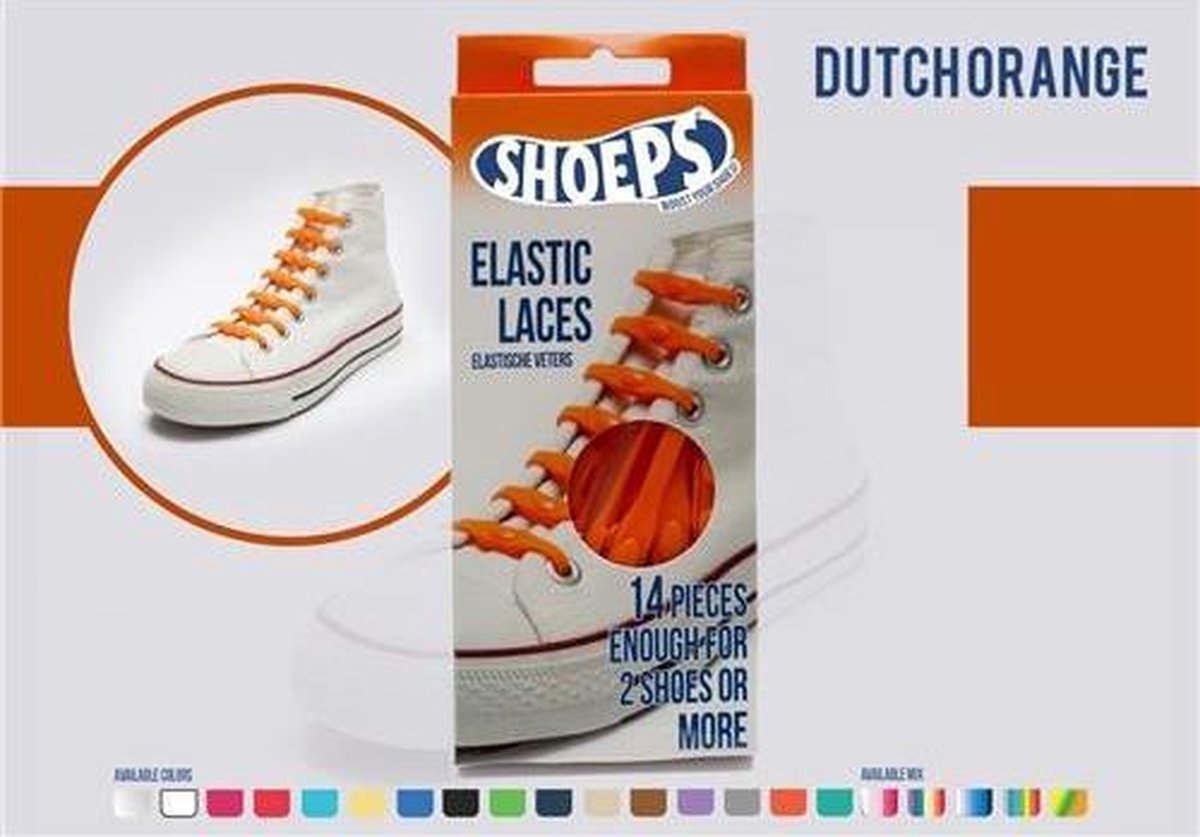 Shoeps Elastische Veters Dutch Orange