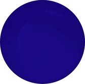 Colour your World Bord Plat -  Set van 4 -  Ø 20 cm - Donker Blauw