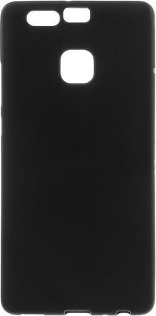 Matte silicone hoesje zwart Geschikt voor: Huawei P9