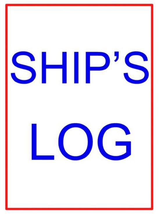 Large Ship's Log Book - cover