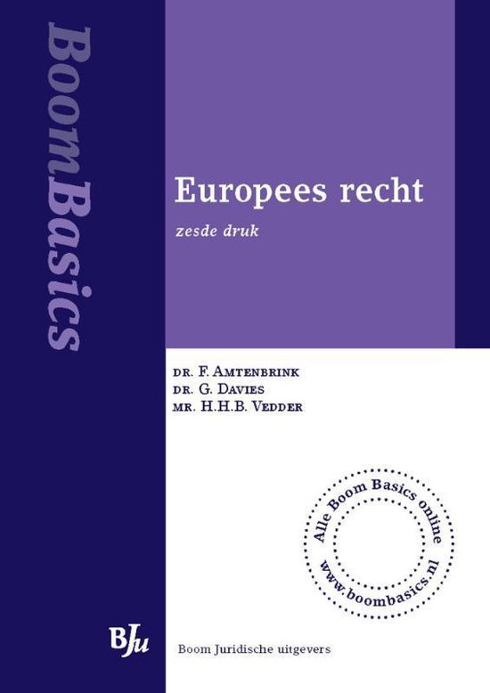 Boom basics Europees recht - F. Amtenbrink | 