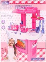 Eddy Toys Mini Keuken Met Licht En Geluid 29-delig Roze