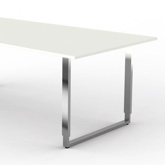 Vervormen Thespian Krijger Eettafel Alpha wit hoge tafel hoogte verstelbaar | bol.com