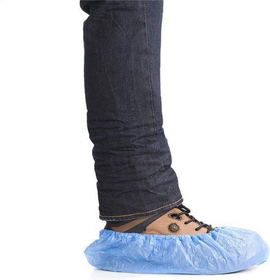 10x blauwe schoenhoesjes - Waterdicht - Universeel pasbaar schoenhoesje -  Waterdichte... | bol.com