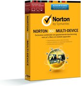 Symantec Norton 360 Multi Device 2.0 + Norton Antitheft 1.0 - Nederlands / 1 Licentie / 3 apparaten / 1 Jaar - Productcode zonder DVD