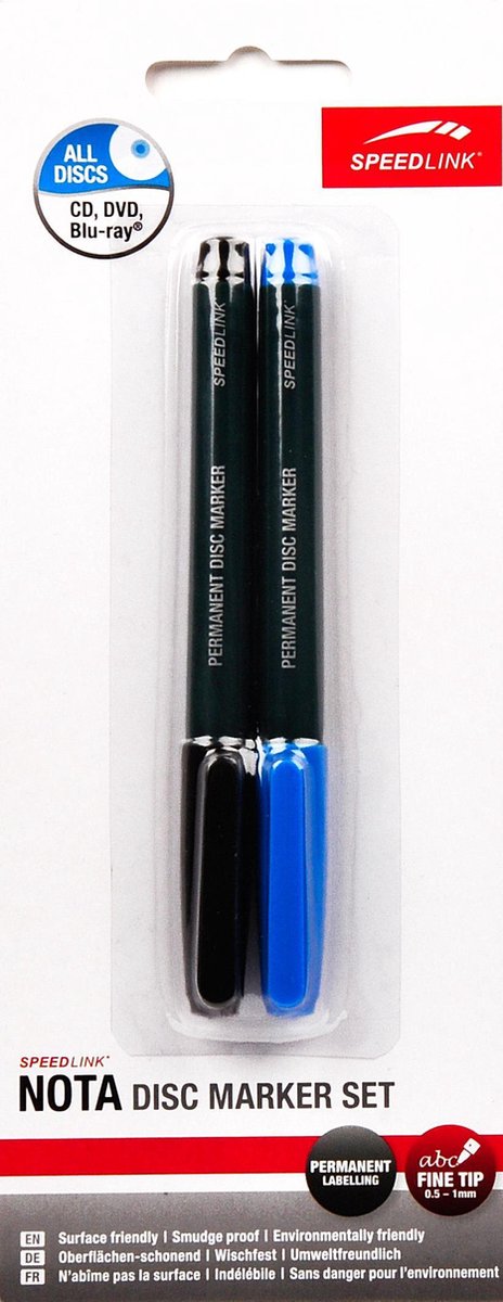 Speedlink Disc Marker Set Zwart & Blauw