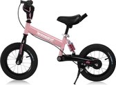 Vélo d'équilibre enfant rose avec selle d'exercice