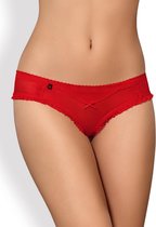 Obsessive Slip met strik - Erotische Onderbroek - Maat L/XL - Rood