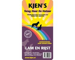 Kjen's geperst hondenvoer Lam & Rijst 15 kg - Hond
