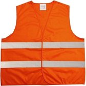 2x Oranje veiligheidsvest voor volwassenen - reflecterend vest