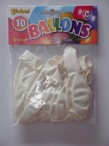 Witte Ballonnen 30cm 10 stuks