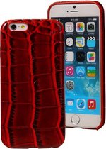 BestCases.nl Rood Krokodil TPU back cover case cover voor Apple iPhone 6 / 6S