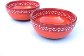 Bowls&Dishes - SolO 2-Schaaltjes set 10 cm rood