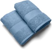 Casilin Royal Touch - Badlaken - Jeans - 65 x 125 cm - Set van 2