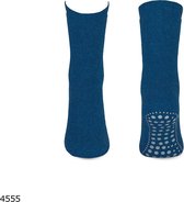 Basset Antislip sokken met ABS noppen 1 paar jeansblauw - 46