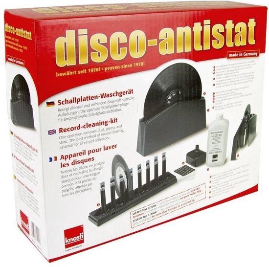 Knosti Disco Antistat Platenspeleraccessoire / Reinigingsproduct geleverd met 1 liter tonar reinigingsvloeistof van Knosti — afbeelding 3