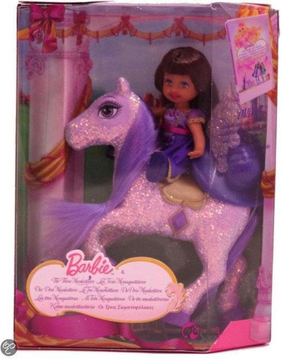 Barbie en de 3 Musketiers 'Lila Shelly op de Glitterpony' | bol.com