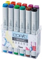 Copic Classic Marker Set 12 Kleuren Bright - Markers Set - Stiften Set Voor Tekenen En Ontwerpen - Professionele Markers