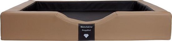DoggyBed - Orthopedische Hondenmand - Gelax Compact - 100 x 80 x 16 cm - Bruin / Nougat