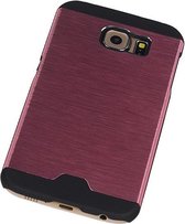 Lichte Aluminium Hardcase/Cover/Cover Samsung Galaxy S6 G920F Roze