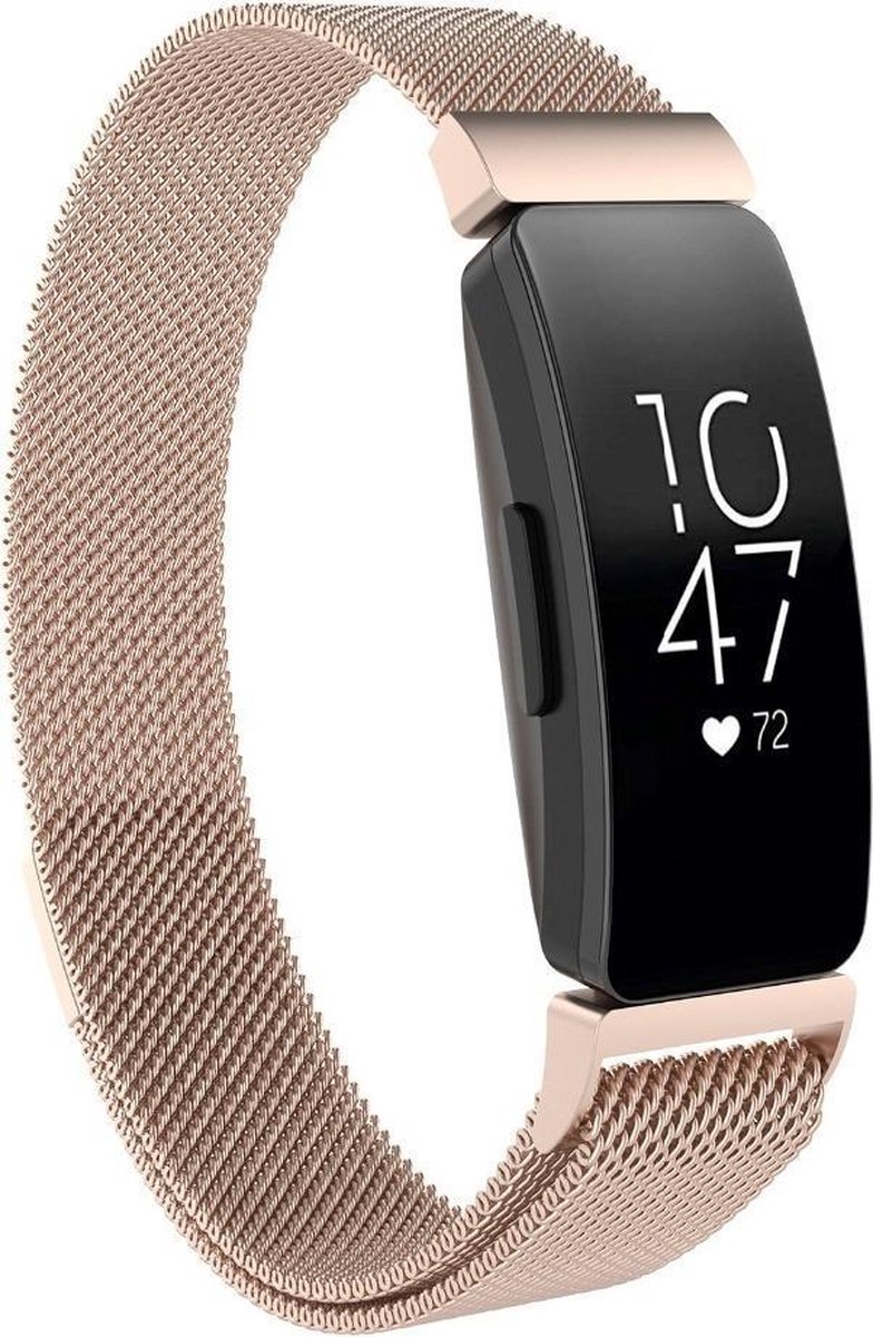 KELERINO. Milanees bandje voor Fitbit Inspire (HR) - Champagne- Small