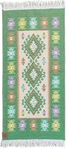 Kaira Vloerkleed - 60x125 - Groen - by Okashi Heritage