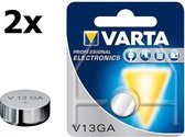 2 Stuks - Varta Professional Electronics V13GA 4276 knoopcel batterij
