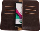 Mocca Pull-up Large Pu portemonnee wallet voor LG G5