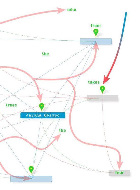 Cover van het boek 'She who takes fear from the trees'