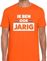 Oranje Ik ben ook jarig t-shirt - Shirt voor heren - Koningsdag kleding XL