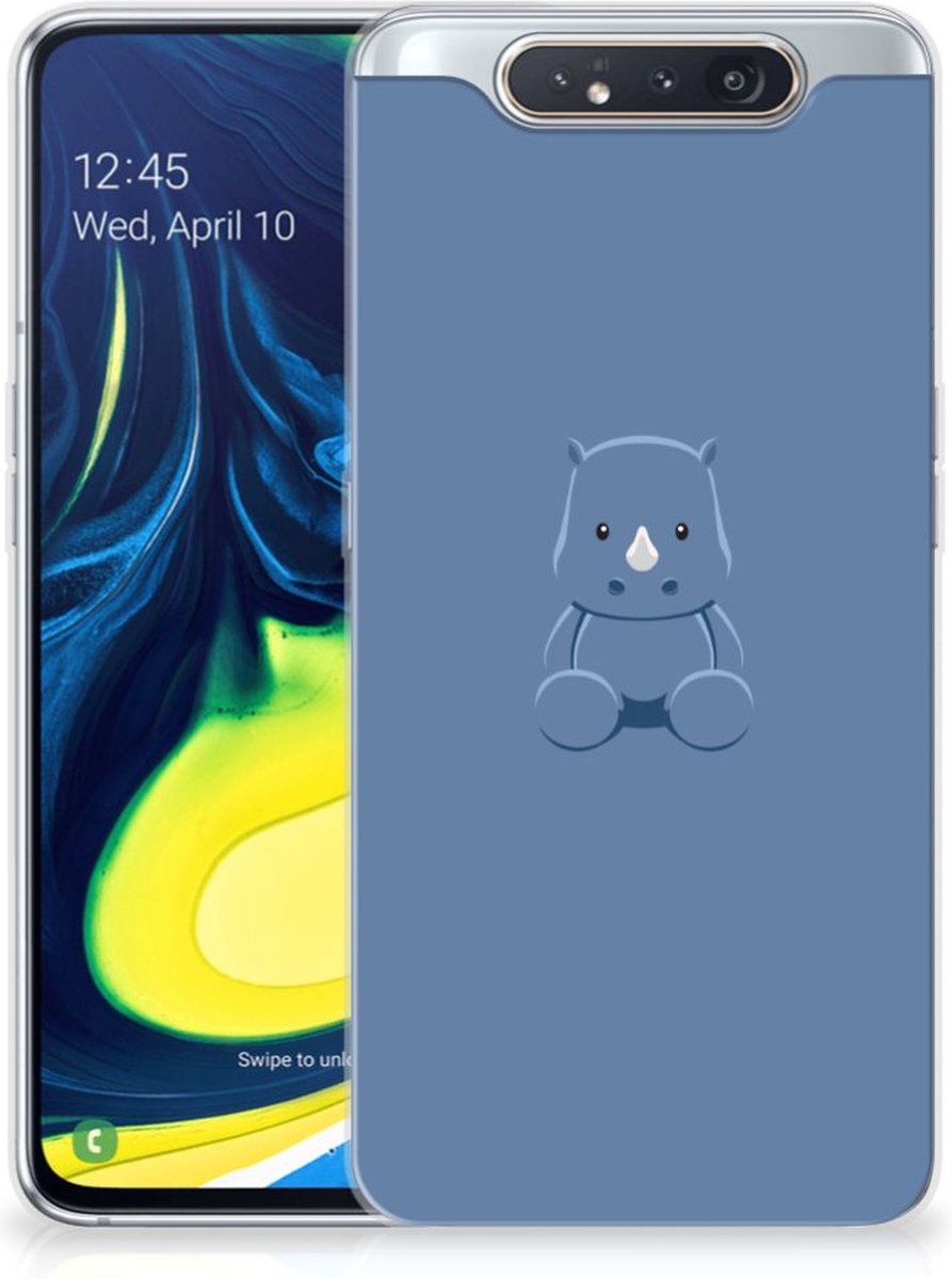 Samsung Galaxy A80 Telefoonhoesje met Naam Baby Rhino