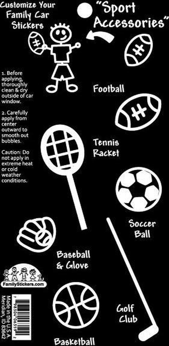 Sportaccessoires, autostickers