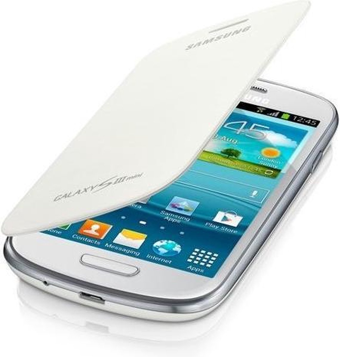 Oxide Zilver Triatleet Flip Cover voor de Samsung Galaxy S3 Mini (Galaxy i8190) (white)  (EFC-1M7FWEG) | bol.com