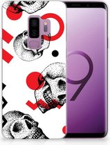 Geschikt voor Samsung Galaxy S9 Plus TPU Hoesje Design Skull Red