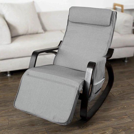 Nieuwe relax - Lounge stoel met verstelbare voetensteun - Relax fauteuil... | bol.com