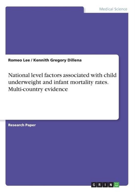 Omslag van National level factors associated with child underweight and infant mortality rates. Multi-country evidence
