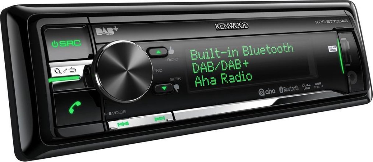 Kenwood KDC-BT73DAB - Autoradio enkel DIN - DAB+ - USB - CD - Bluetooth |  bol.com