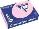 4x Clairefontaine TrophÃ©e Pastel A4 roze, 210gr, pak a 250 vel