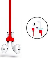 Silicone Series Magnetic Anti-lost Strap Geschikt voor Apple AirPods - Rood