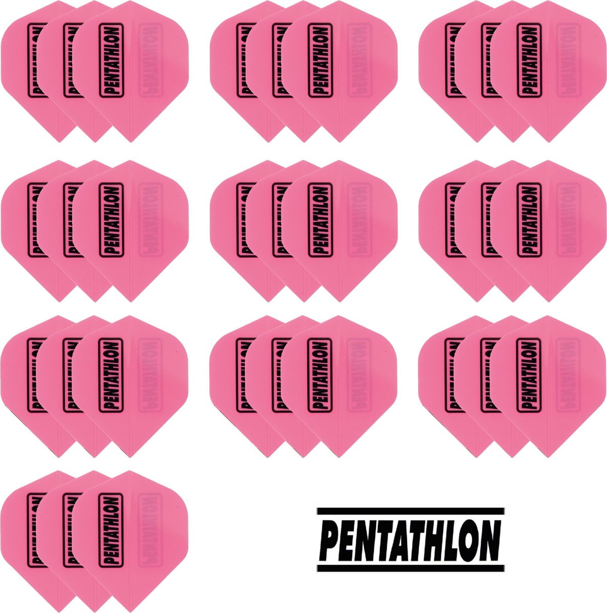 Dragon Darts - Pentathlon - 10 sets (30 stuks) - dart flights - Roze