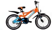 KinderCar Alpi Jongens 16 inch Blauw-Oranje