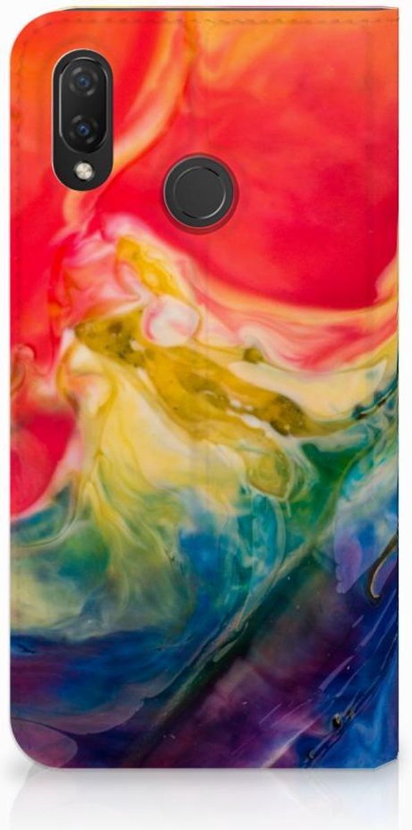 Bookcase Huawei P Smart Plus Watercolor Dark