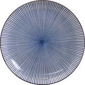 Tokyo Design Studio - Sendan Tokusa Blue - Ontbijtbord - Ø 21,5 cm - Blauw/Wit