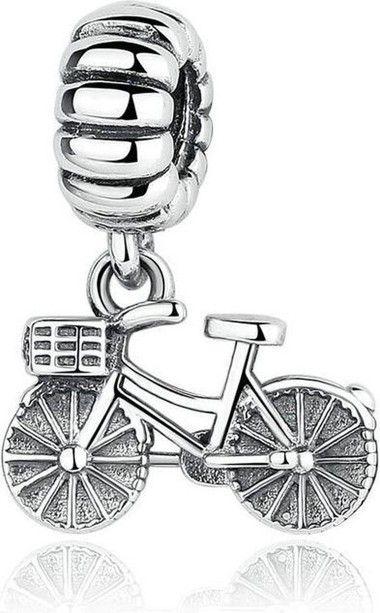 Ontleden Email Renaissance Zilveren hangende bedel fiets | bol.com